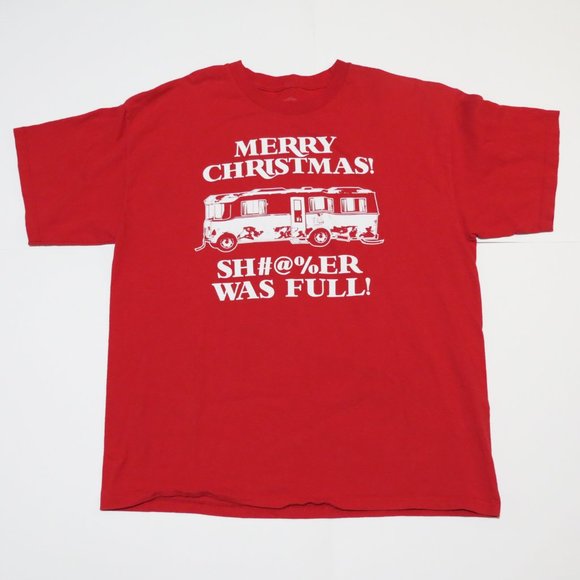 Red Merry Christmas Vacation T-Shirt Size XL - Picture 1 of 4